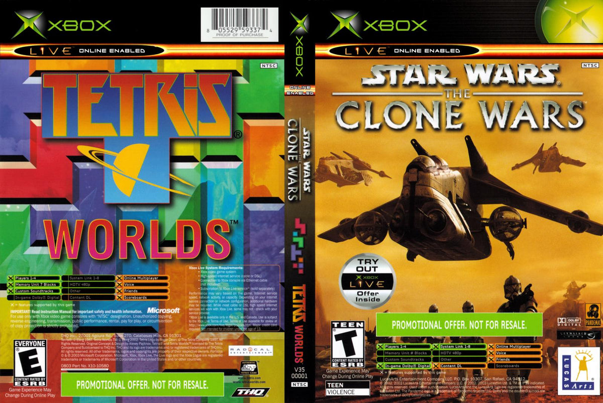 Clone Wars Tetris Worlds Combo Pack - Xbox