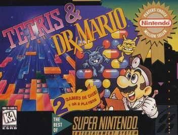 Tetris and Dr. Mario [Player's Choice] - Super Nintendo